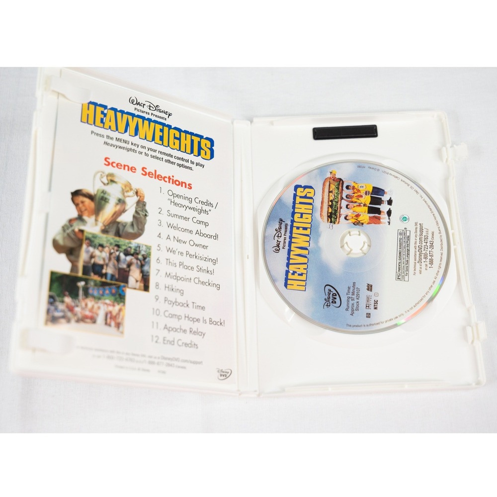 Disney Heavyweights DVD Comedy Movie White Case Fullscreen Ben Stiller - Picture 3 of 3